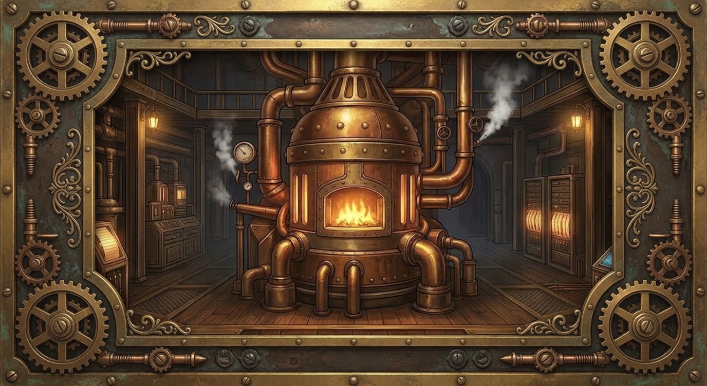 Steampunk Zentralhof Konnektivität
